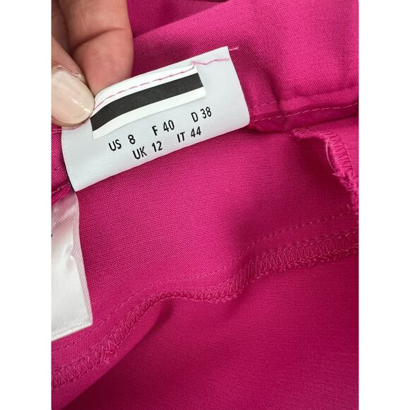 Akris Punto Fuchsia Pink Straight-Leg Pants - Picture 7 of 11